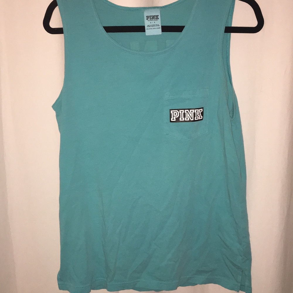 Victorias Secret Pink Aqua Tank Top